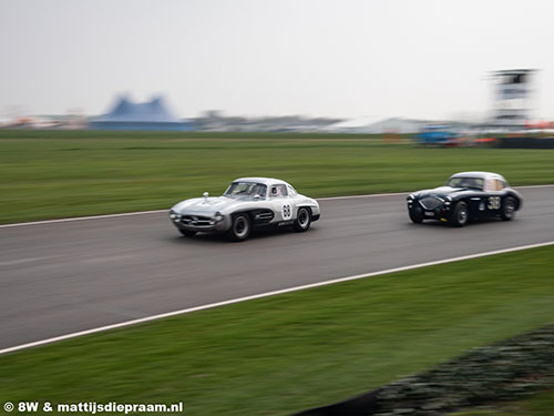 David Coulthard, Mercedes 300 SL, Richard Woolmer, Austin Healey 100 Coup, 2019 Goodwood Members Meeting