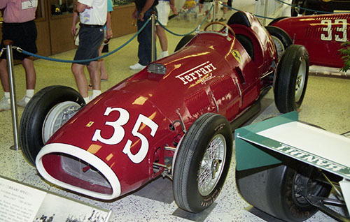 Johnny Mauro's Ferrari 375, IMS Museum 1990