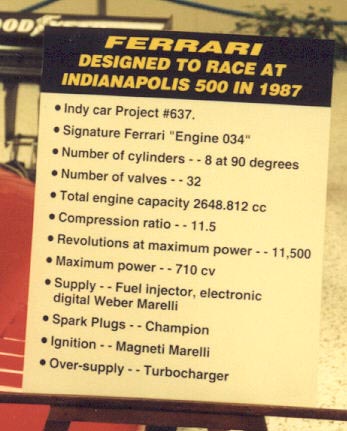 Ferrari 637, IMS Museum 1994
