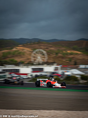 Warren Briggs, Marco Werner, McLaren M29, Lotus 81, 2021 Algarve Classic Festival