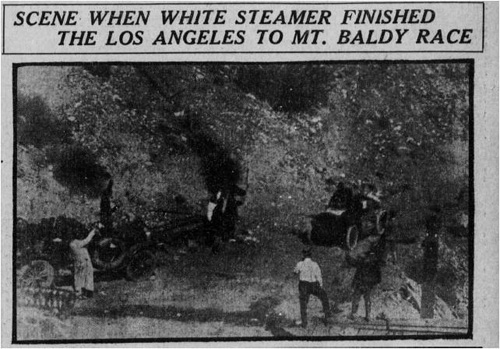 Mount Baldy 1908 winner, the White Streamer