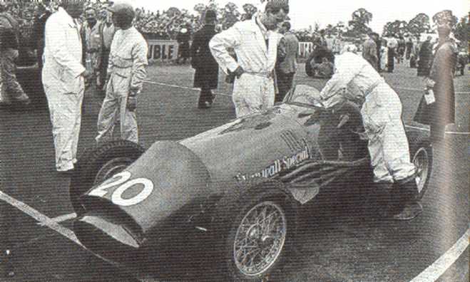 Peter Collins, Vanwall Special, 1954 British GP